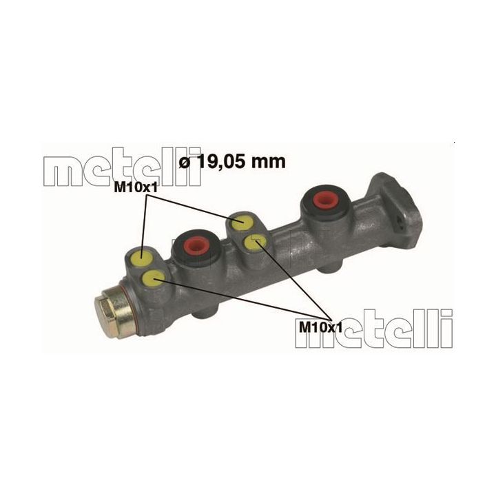 Pagrindinis cilindras, stabdžiai METELLI 05-0150