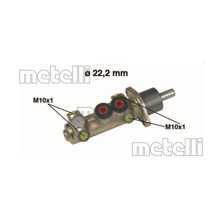 Pagrindinis cilindras, stabdžiai METELLI 05-0208