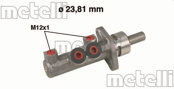Pagrindinis cilindras, stabdžiai METELLI 05-0385