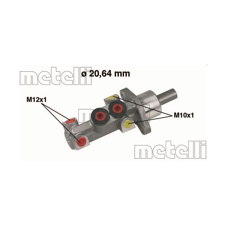 Pagrindinis cilindras, stabdžiai METELLI 05-0388