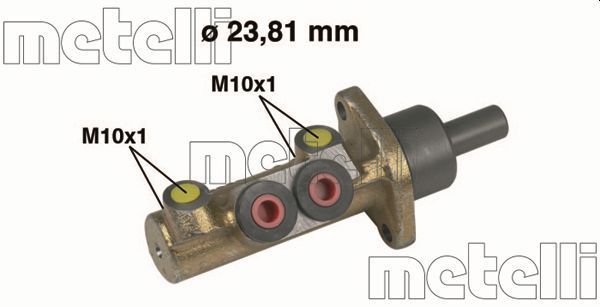 Pagrindinis cilindras, stabdžiai METELLI 05-0413