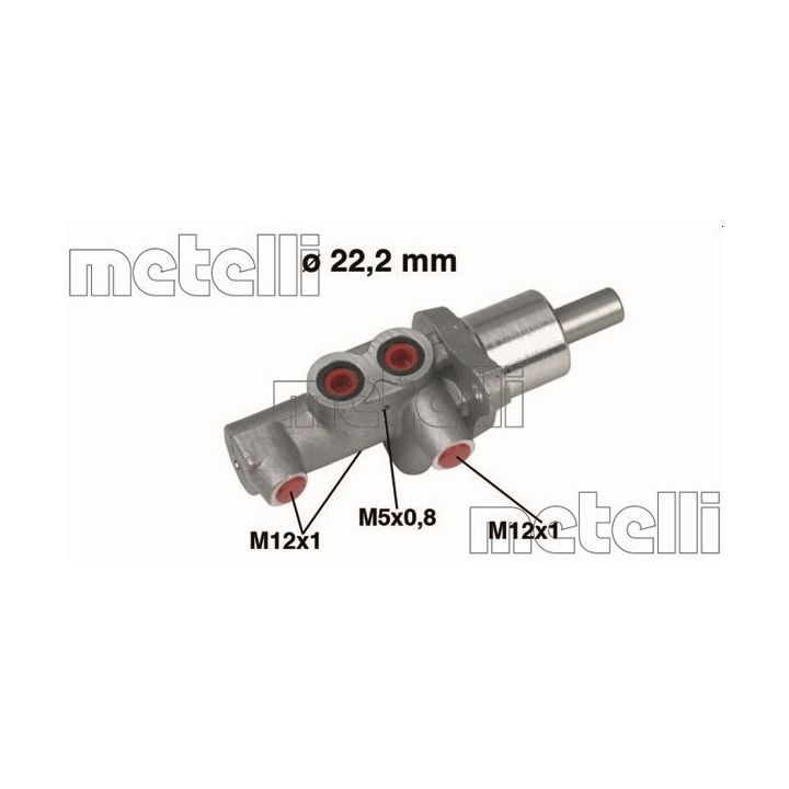 Pagrindinis cilindras, stabdžiai METELLI 05-0436