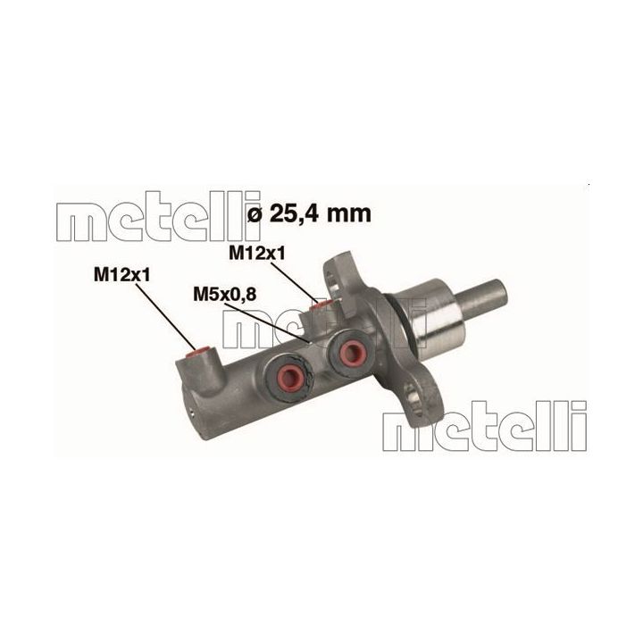 Pagrindinis cilindras, stabdžiai METELLI 05-0439