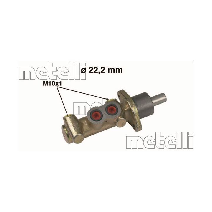 Pagrindinis cilindras, stabdžiai METELLI 05-0456