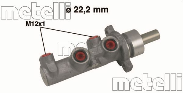 Pagrindinis cilindras, stabdžiai METELLI 05-0483