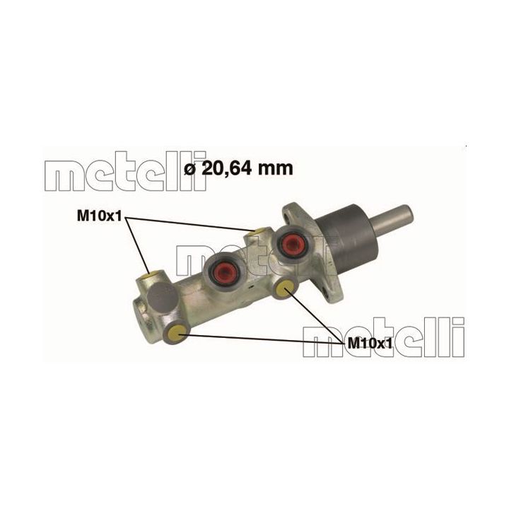Pagrindinis cilindras, stabdžiai METELLI 05-0525