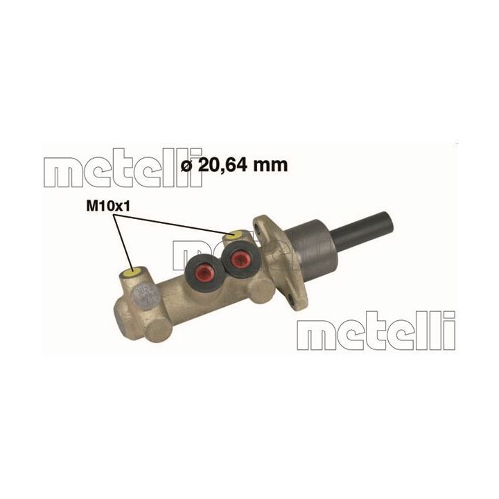 Pagrindinis cilindras, stabdžiai METELLI 05-0560