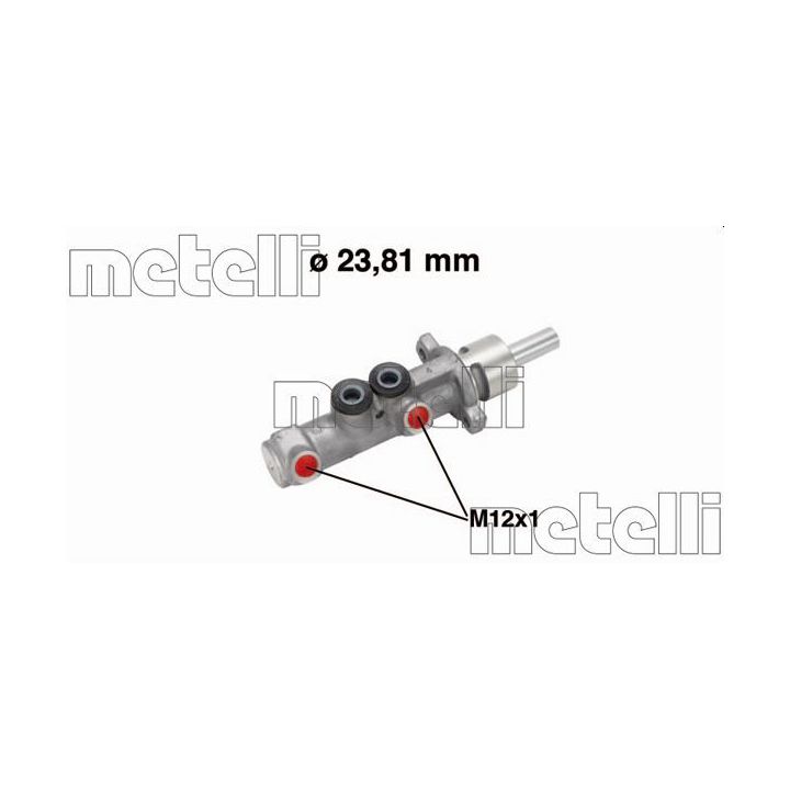 Pagrindinis cilindras, stabdžiai METELLI 05-0572