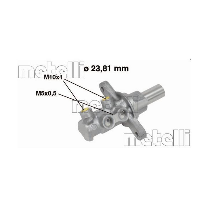 Pagrindinis cilindras, stabdžiai METELLI 05-0680