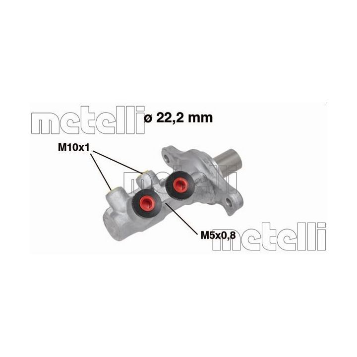 Pagrindinis cilindras, stabdžiai METELLI 05-0681