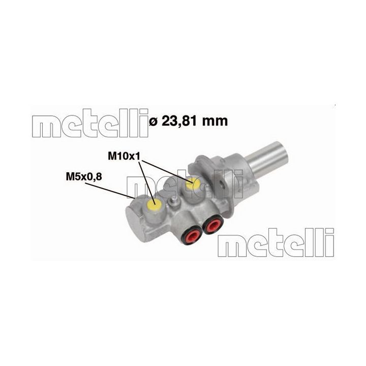 Pagrindinis cilindras, stabdžiai METELLI 05-0683