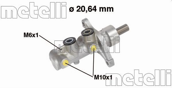 Pagrindinis cilindras, stabdžiai METELLI 05-0698