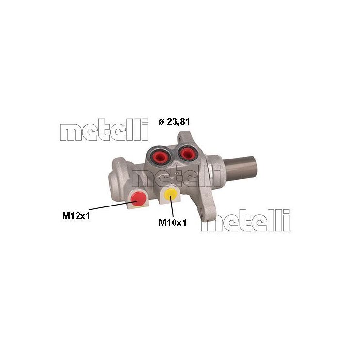 Pagrindinis cilindras, stabdžiai METELLI 05-0706