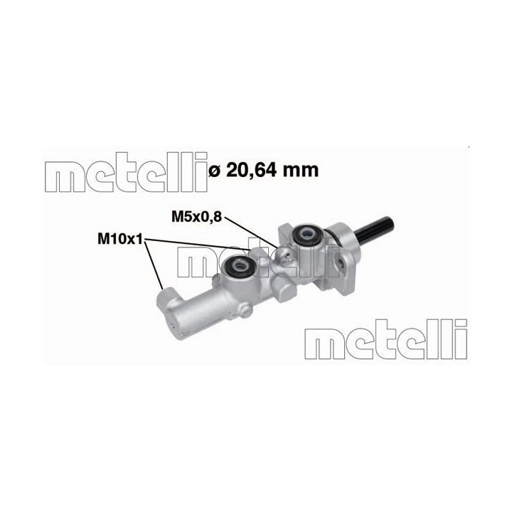 Pagrindinis cilindras, stabdžiai METELLI 05-0734