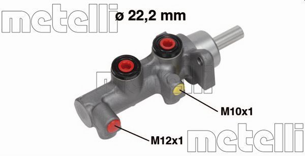 Pagrindinis cilindras, stabdžiai METELLI 05-0755