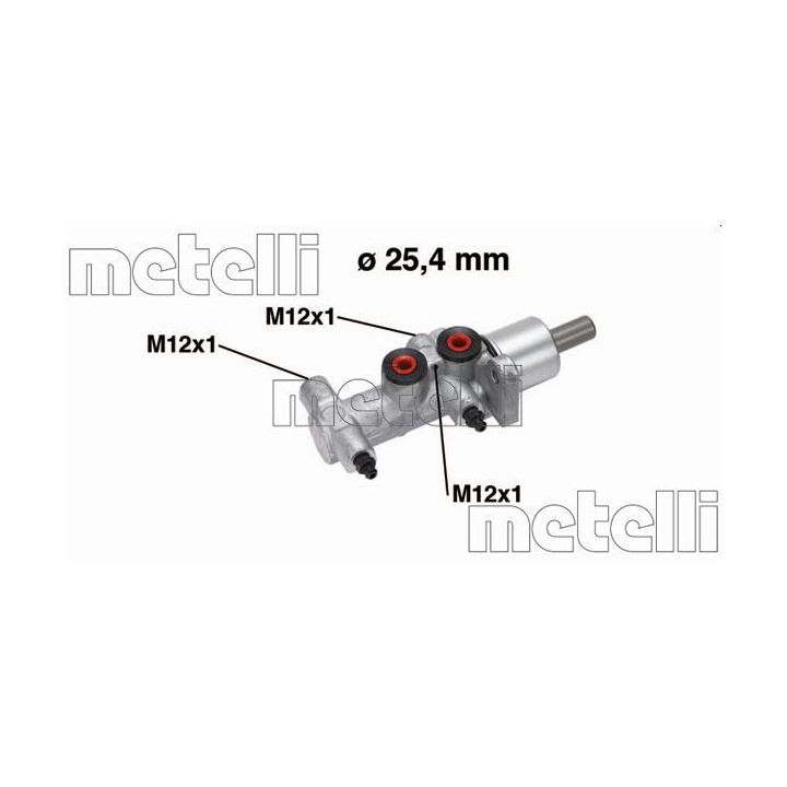 Pagrindinis cilindras, stabdžiai METELLI 05-0766