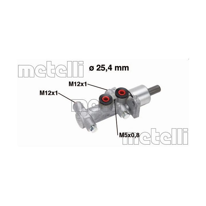 Pagrindinis cilindras, stabdžiai METELLI 05-0767