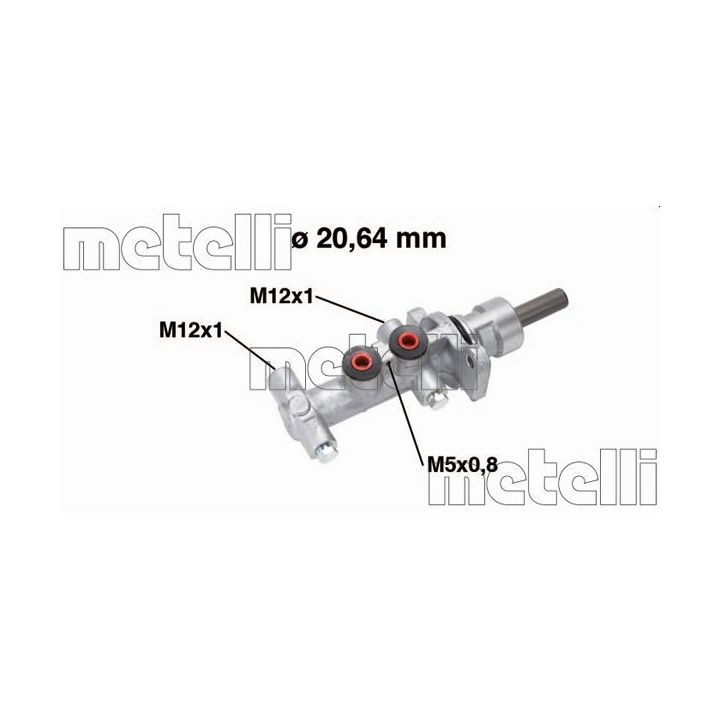 Pagrindinis cilindras, stabdžiai METELLI 05-0768