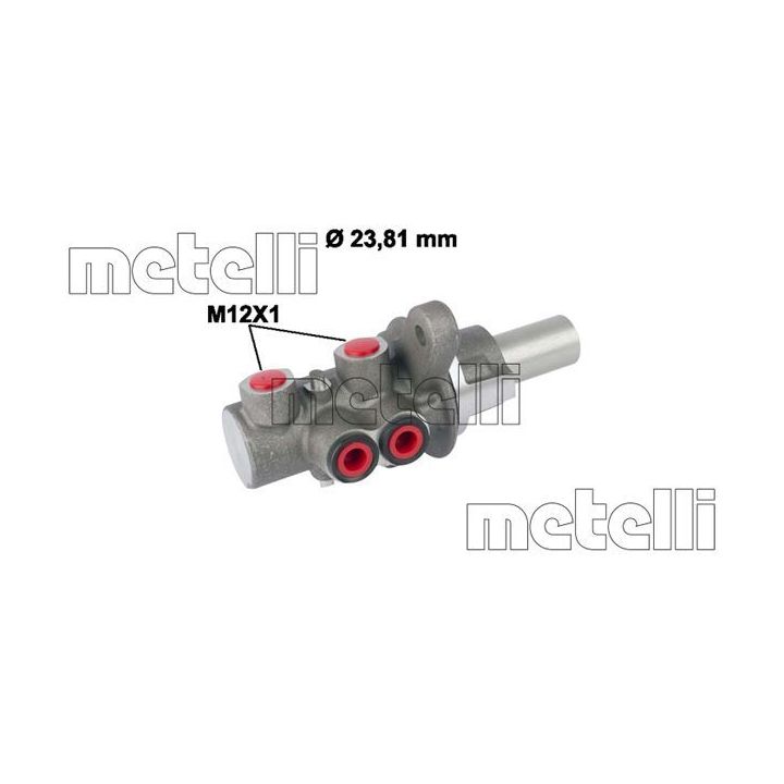 Pagrindinis cilindras, stabdžiai METELLI 05-0779