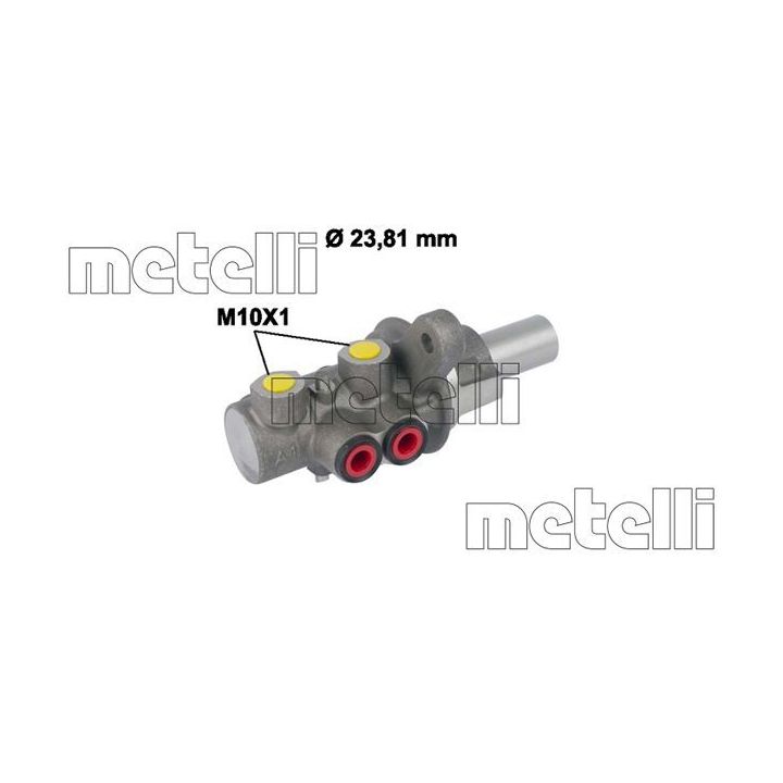 Pagrindinis cilindras, stabdžiai METELLI 05-0780