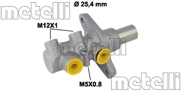 Pagrindinis cilindras, stabdžiai METELLI 05-0826