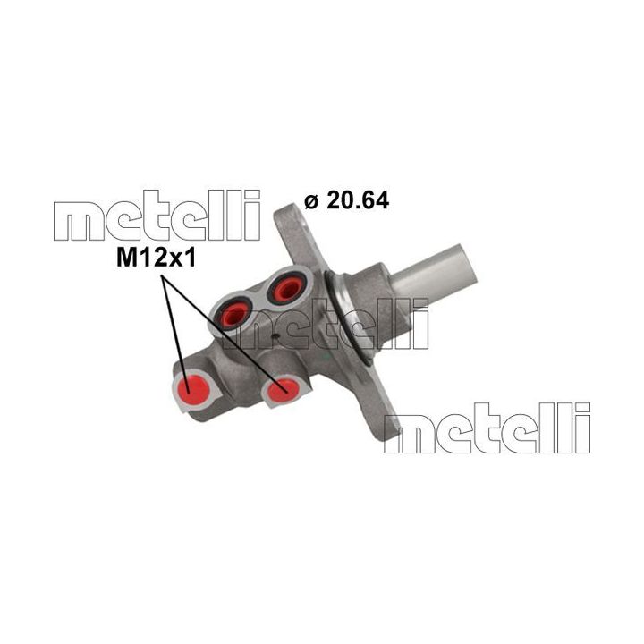 Pagrindinis cilindras, stabdžiai METELLI 05-0898