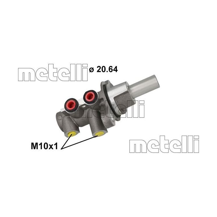 Pagrindinis cilindras, stabdžiai METELLI 05-1148