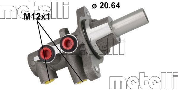 Pagrindinis cilindras, stabdžiai METELLI 05-1149