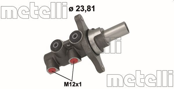 Pagrindinis cilindras, stabdžiai METELLI 05-1154