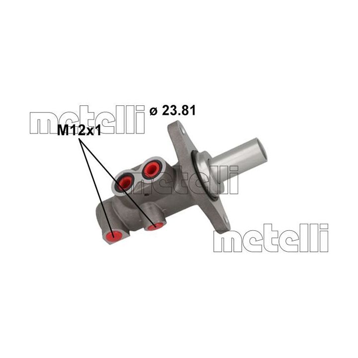 Pagrindinis cilindras, stabdžiai METELLI 05-1159