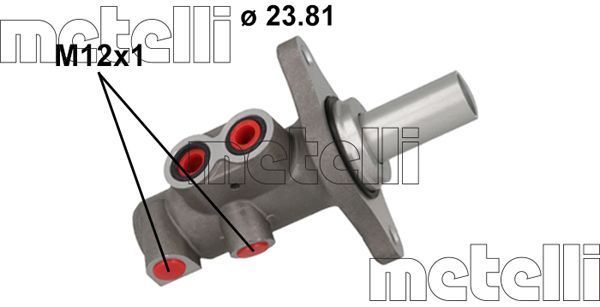 Pagrindinis cilindras, stabdžiai METELLI 05-1159