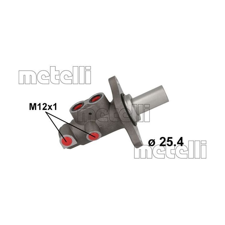 Pagrindinis cilindras, stabdžiai METELLI 05-1160
