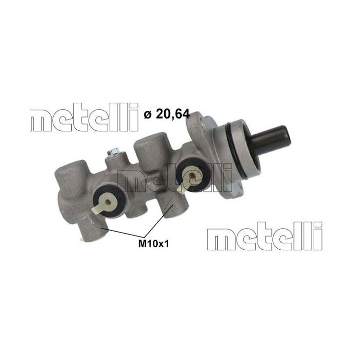 Pagrindinis cilindras, stabdžiai METELLI 05-1179