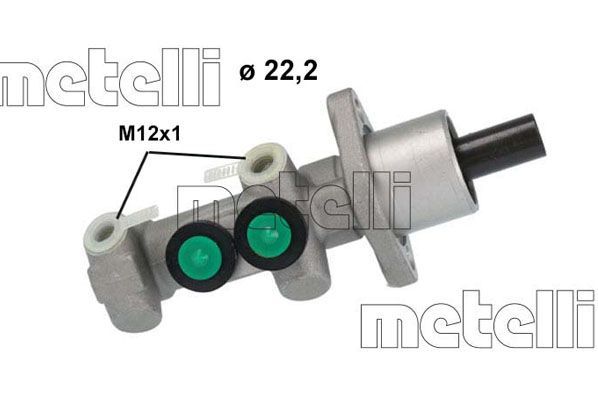 Pagrindinis cilindras, stabdžiai METELLI 05-1247