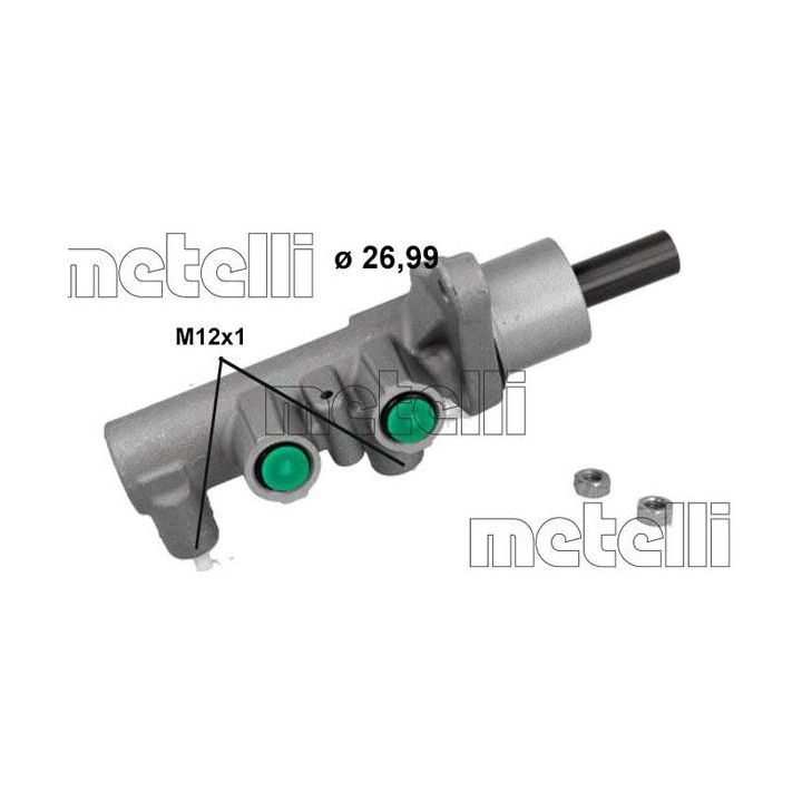 Pagrindinis cilindras, stabdžiai METELLI 05-1248