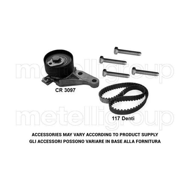 Paskirstymo diržo komplektas METELLI 29-0072