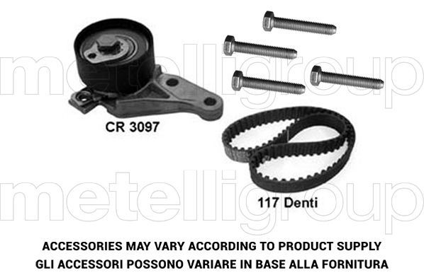 Paskirstymo diržo komplektas METELLI 29-0072