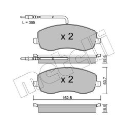 Stabdžių trinkelių rinkinys, diskinis stabdys METELLI 22-0847-0