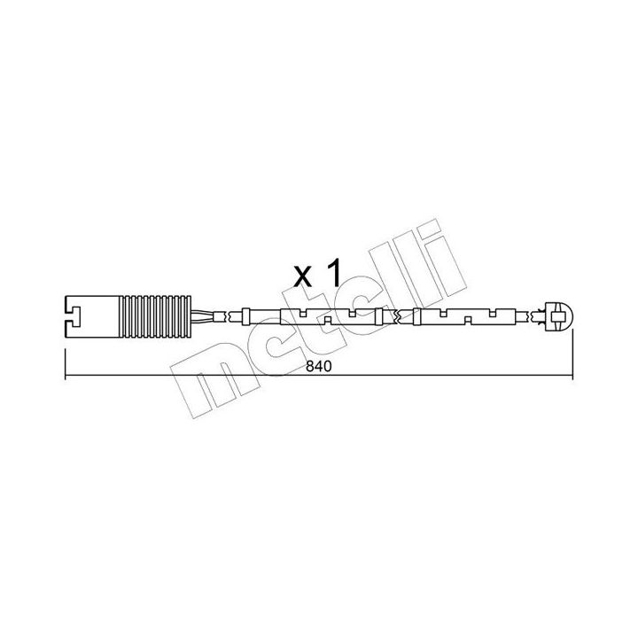 įspėjimo kontaktas, stabdžių trinkelių susidėvėjimas METELLI SU.123