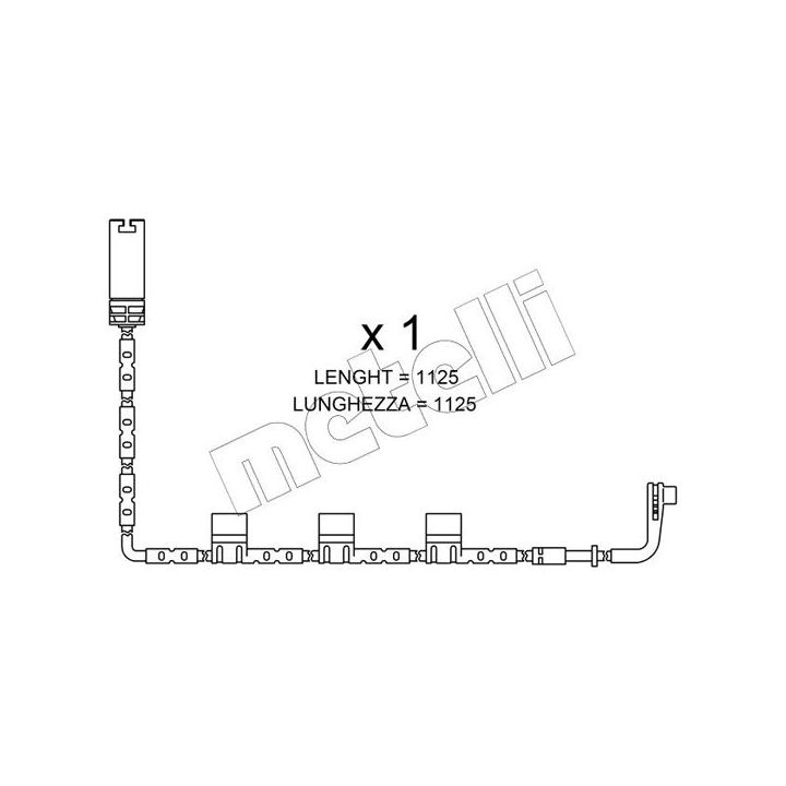 įspėjimo kontaktas, stabdžių trinkelių susidėvėjimas METELLI SU.223