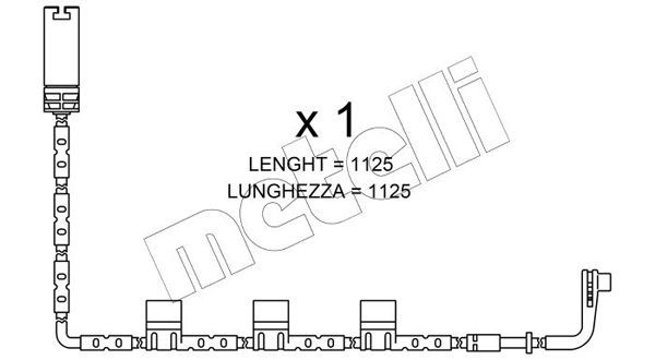 įspėjimo kontaktas, stabdžių trinkelių susidėvėjimas METELLI SU.223
