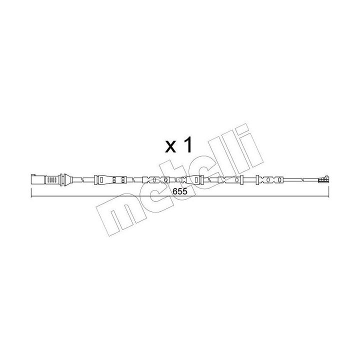 įspėjimo kontaktas, stabdžių trinkelių susidėvėjimas METELLI SU.378