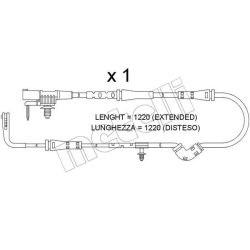 įspėjimo kontaktas, stabdžių trinkelių susidėvėjimas METELLI SU.386