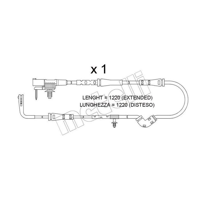 įspėjimo kontaktas, stabdžių trinkelių susidėvėjimas METELLI SU.386