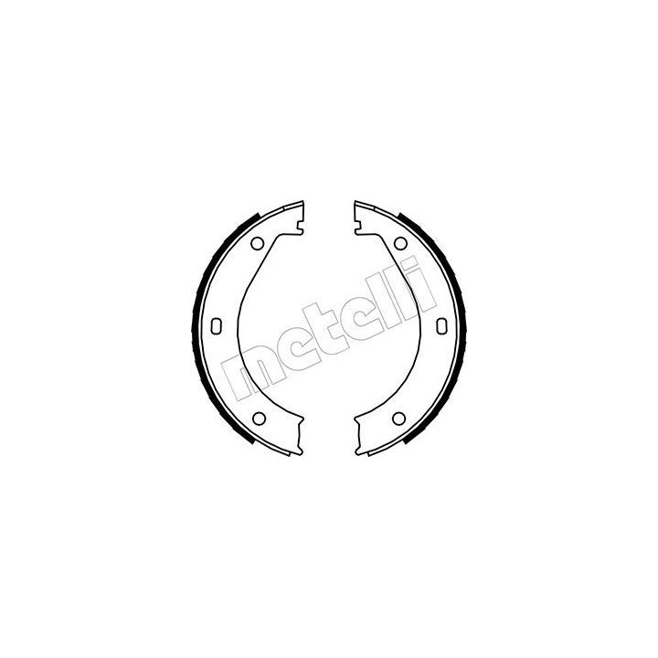 Stabdžių trinkelių komplektas, stovėjimo stabdis METELLI 53-0013