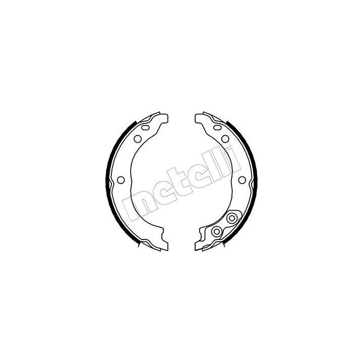 Stabdžių trinkelių komplektas, stovėjimo stabdis METELLI 53-0089