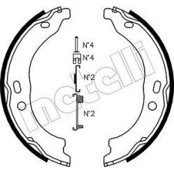 Stabdžių trinkelių komplektas, stovėjimo stabdis METELLI 53-0095K
