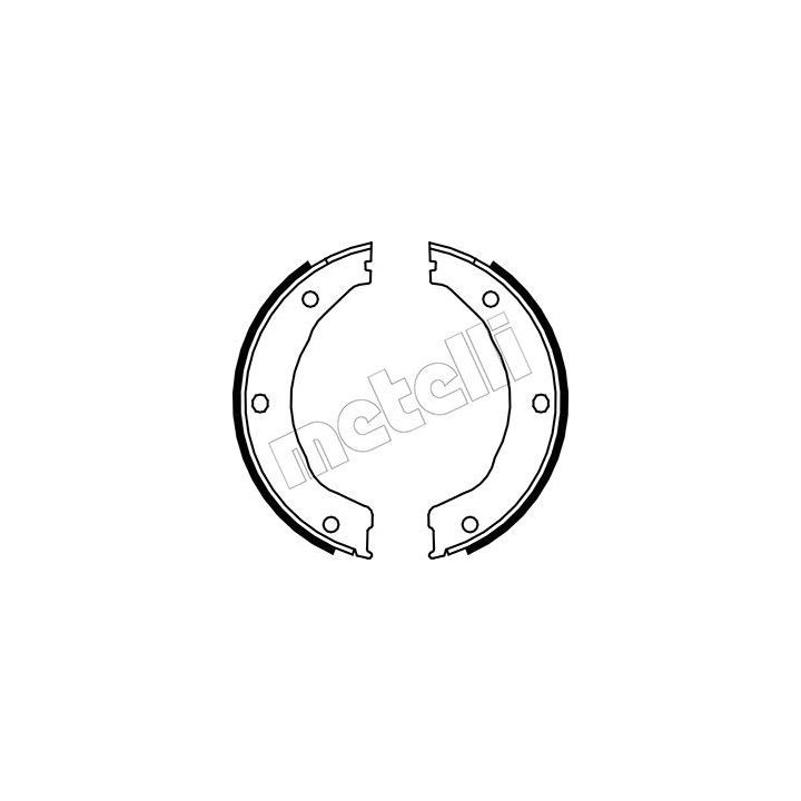 Stabdžių trinkelių komplektas, stovėjimo stabdis METELLI 53-0145