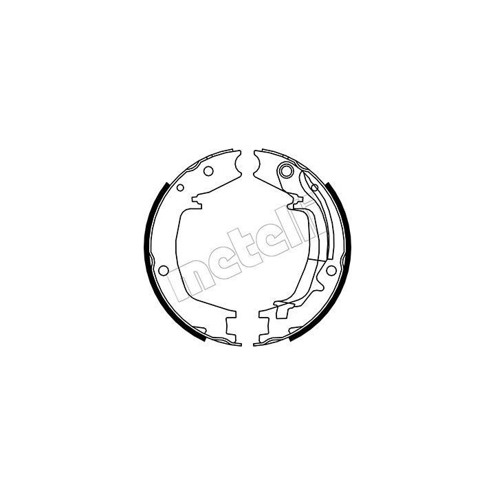 Stabdžių trinkelių komplektas, stovėjimo stabdis METELLI 53-0179Y