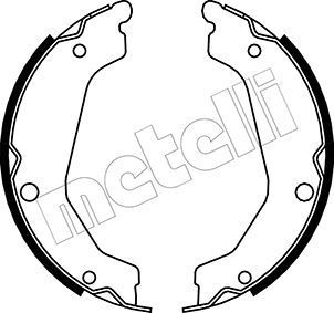 Stabdžių trinkelių komplektas, stovėjimo stabdis METELLI 53-0183